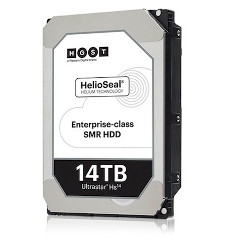 Western Digital анонсировала винчестер Ultrastar Hs14 ёмкостью 14 ТБ